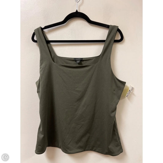Tank Top By Halogen In Green, Size: L