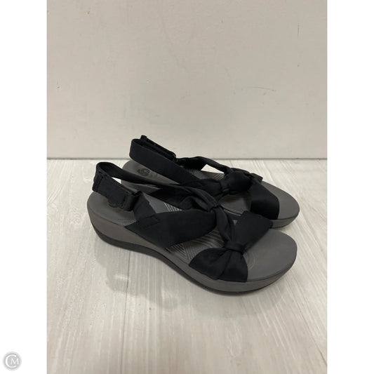 Sandals Flats By Clarks In Black, Size: 7