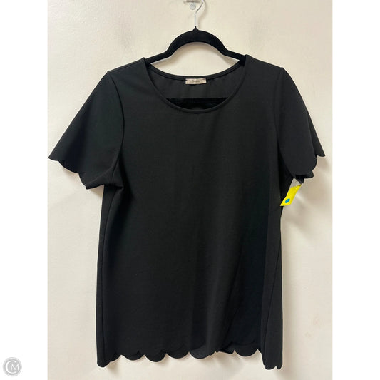 Top Short Sleeve By Jodifl In Black, Size: L