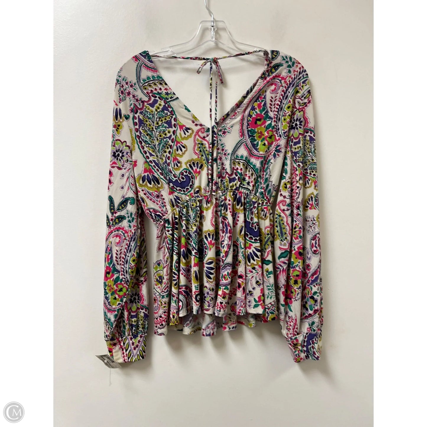 Top Long Sleeve By White Birch In Multi-colored, Size: S