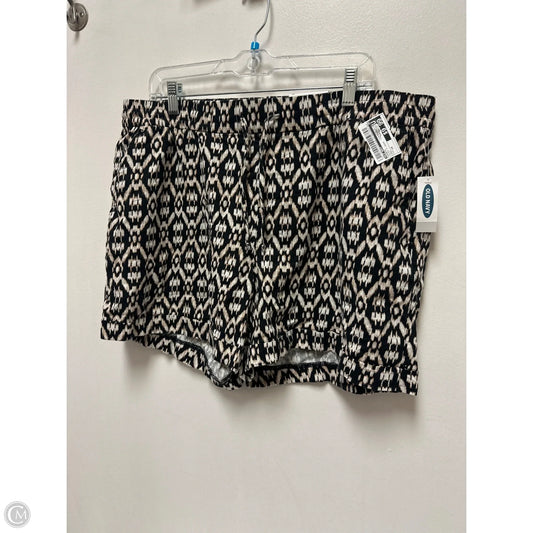 Shorts By Old Navy In Black & Cream, Size: 14