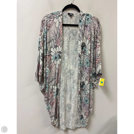 Cardigan By Limited In Floral Print, Size: M
