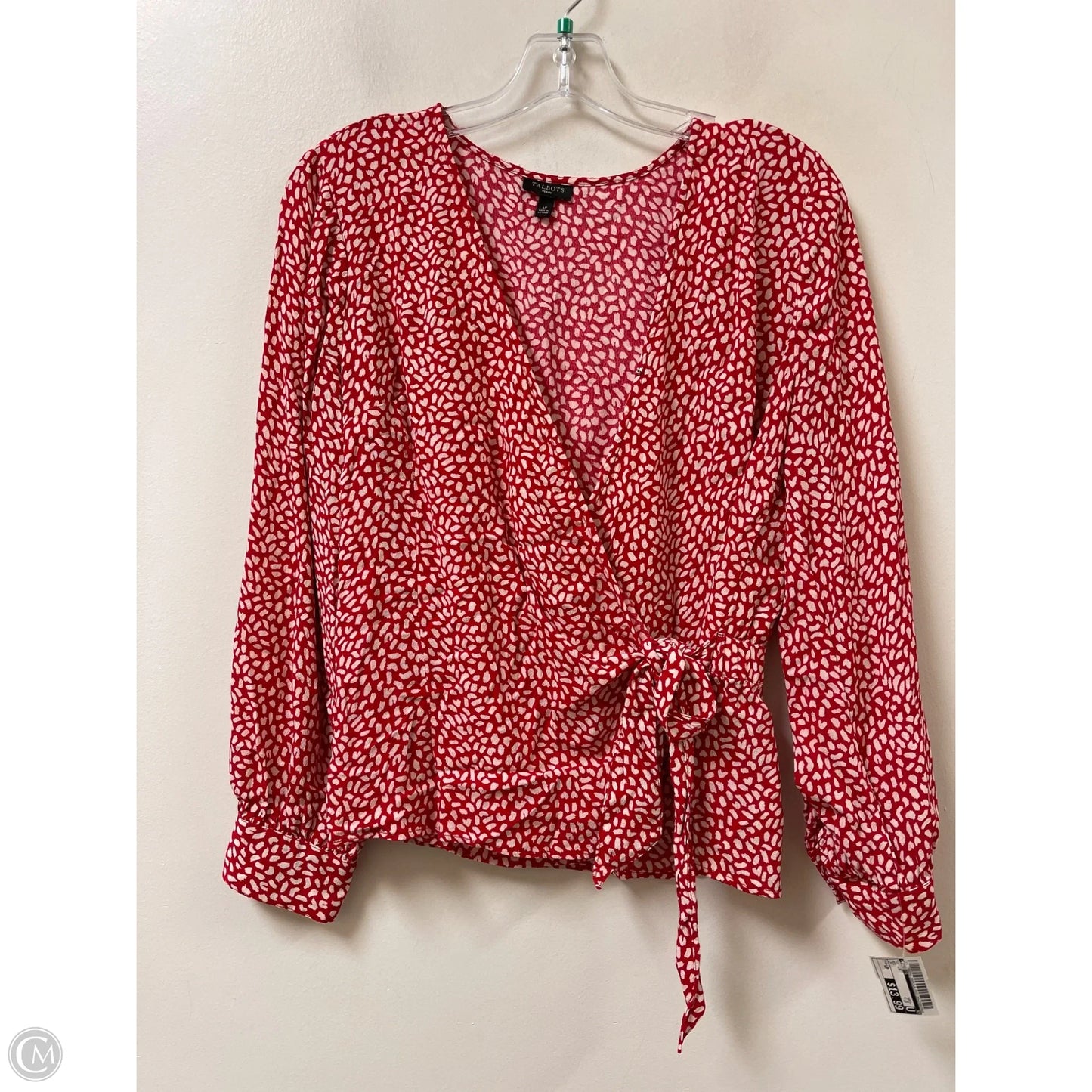Top Long Sleeve By Talbots In Red, Size: Lp