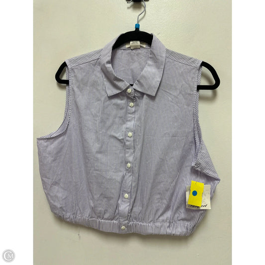 Blouse Sleeveless By Passport In Purple, Size: Xl