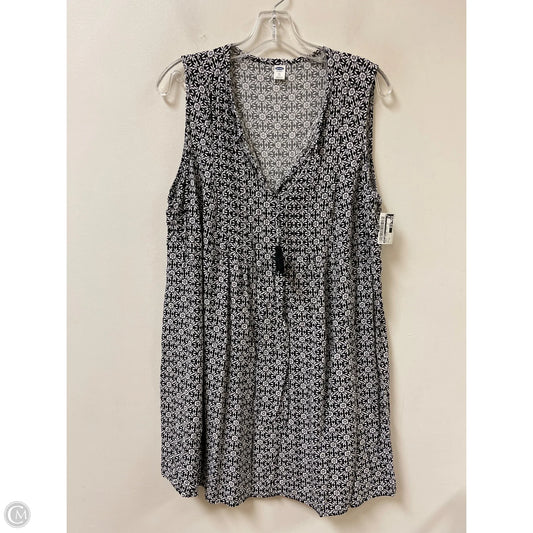 Dress Casual Midi By Old Navy In Black & White, Size: Xl