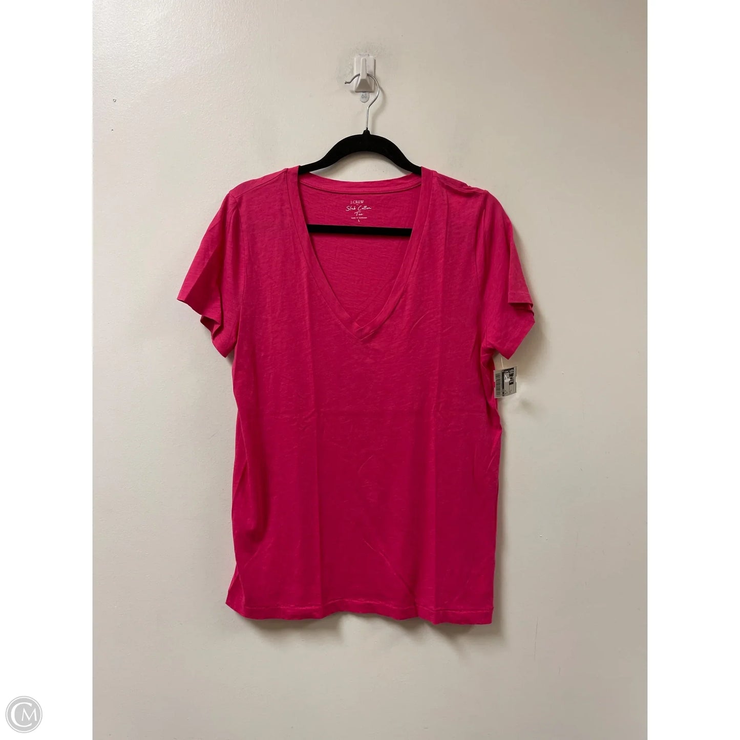 Top Short Sleeve By J. Crew In Pink, Size: L