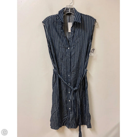Dress Casual Midi By Ann Taylor In Navy, Size: Xs
