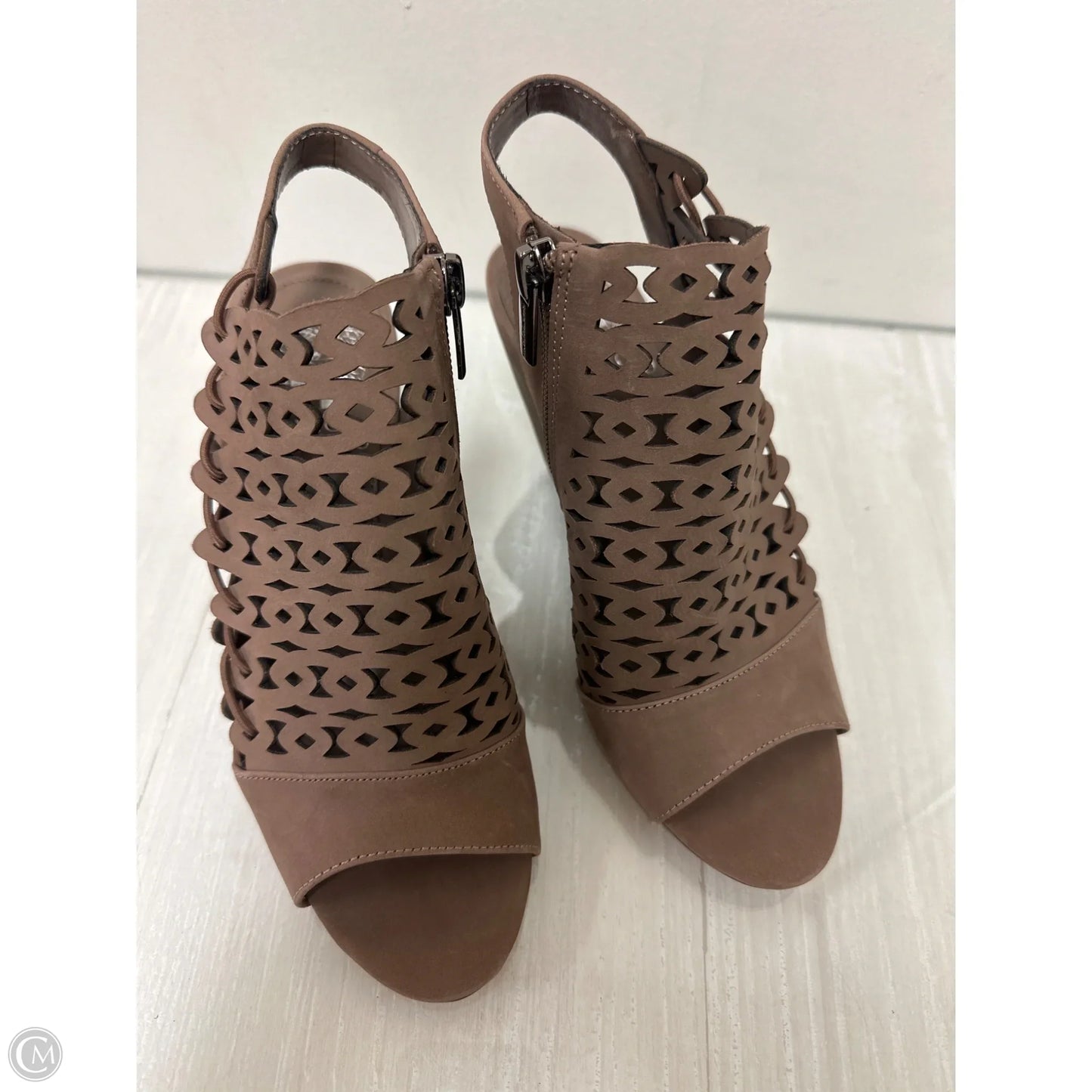 Shoes Heels Block By Vince Camuto In Taupe, Size: 5.5