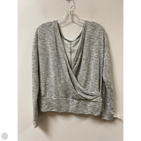 Athletic Sweatshirt Crewneck By Zella In Grey, Size: S