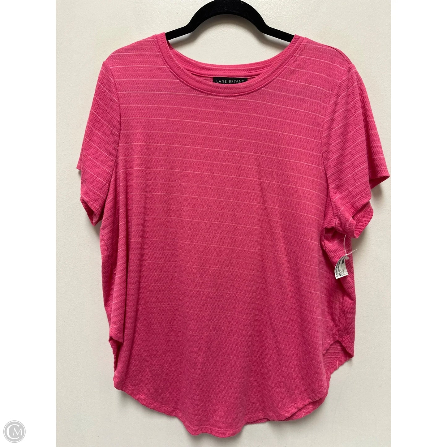 Top Short Sleeve By Lane Bryant In Pink, Size: Xl