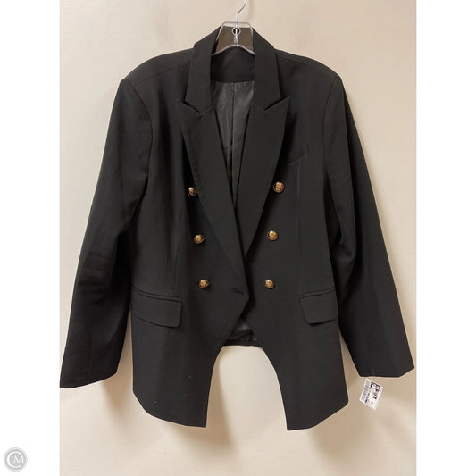 Blazer By Clothes Mentor In Black, Size: 1x