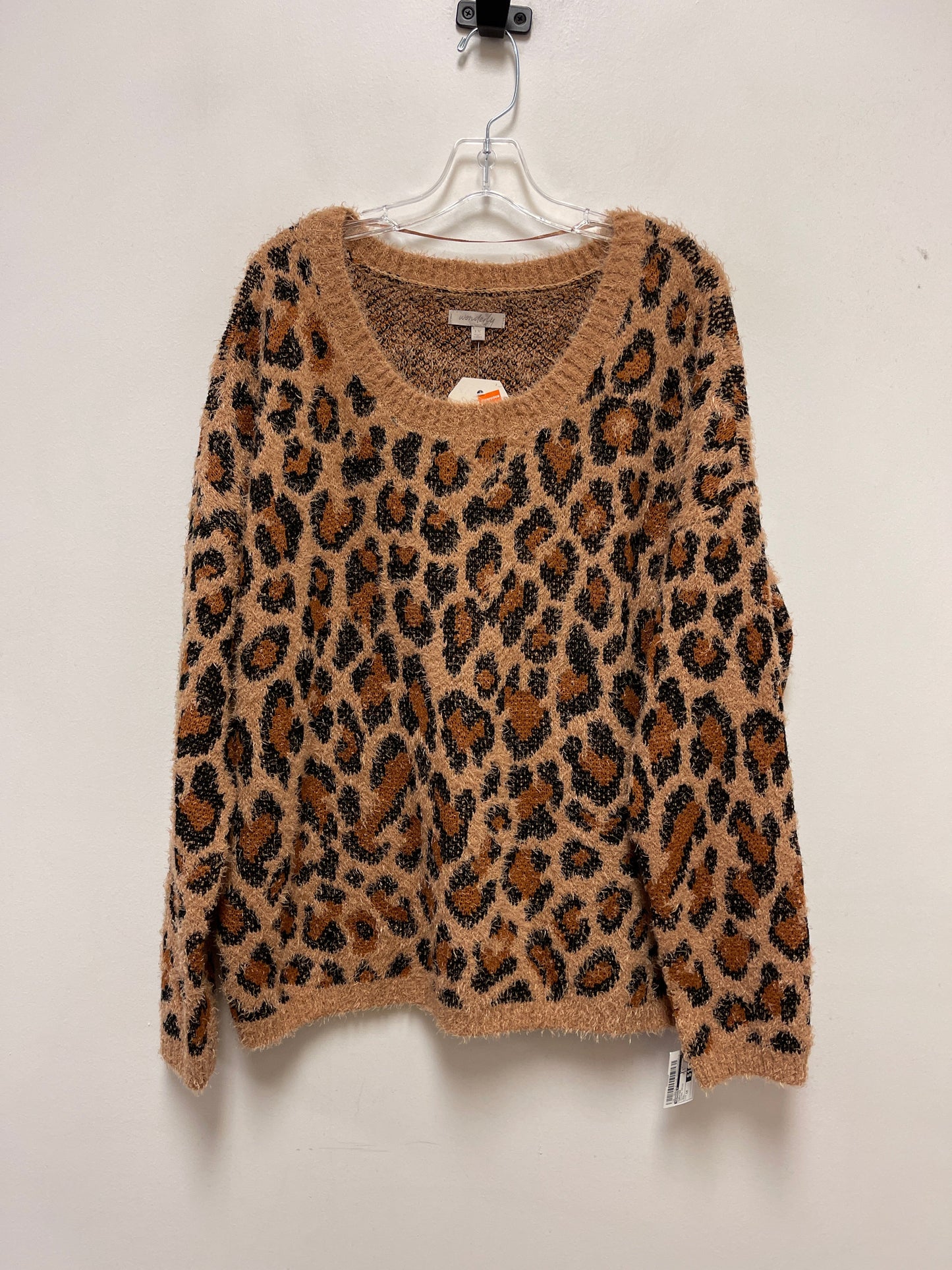 Sweater By Wonderly In Animal Print, Size: 1x