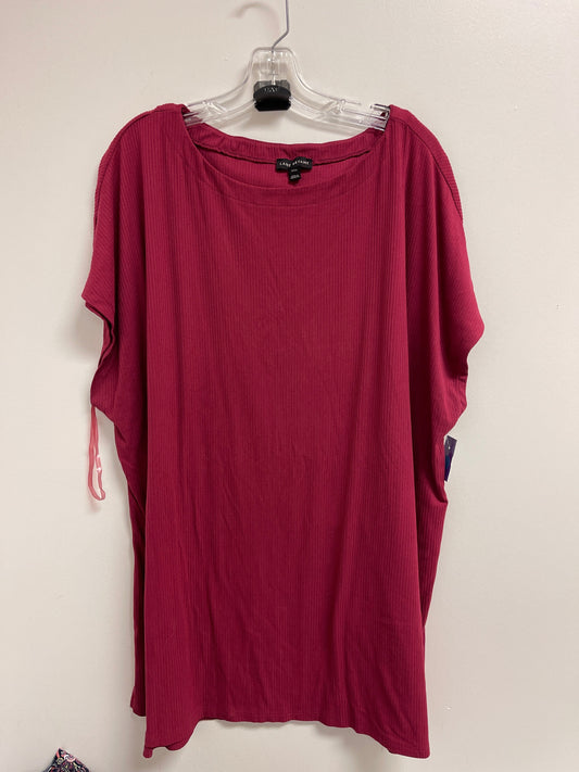 Red Top Short Sleeve Lane Bryant, Size 3x