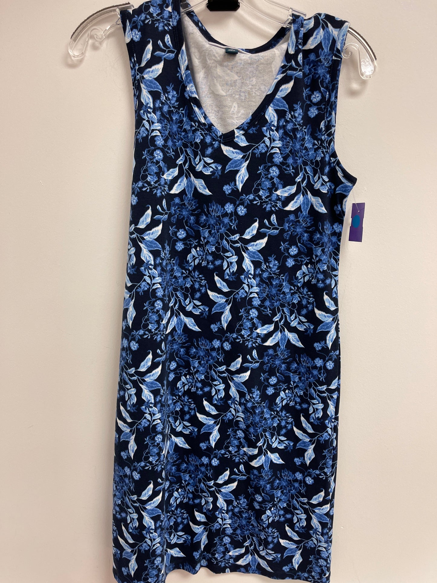 Blue Dress Casual Midi Karen Scott, Size Xs