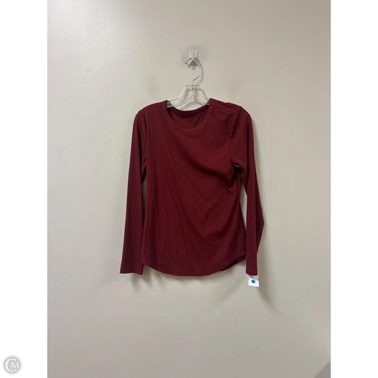 Top Long Sleeve By No Boundaries In Red, Size: L