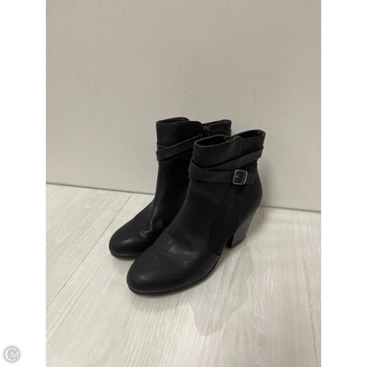 Boots Ankle Heels By Aerosoles In Black, Size: 8