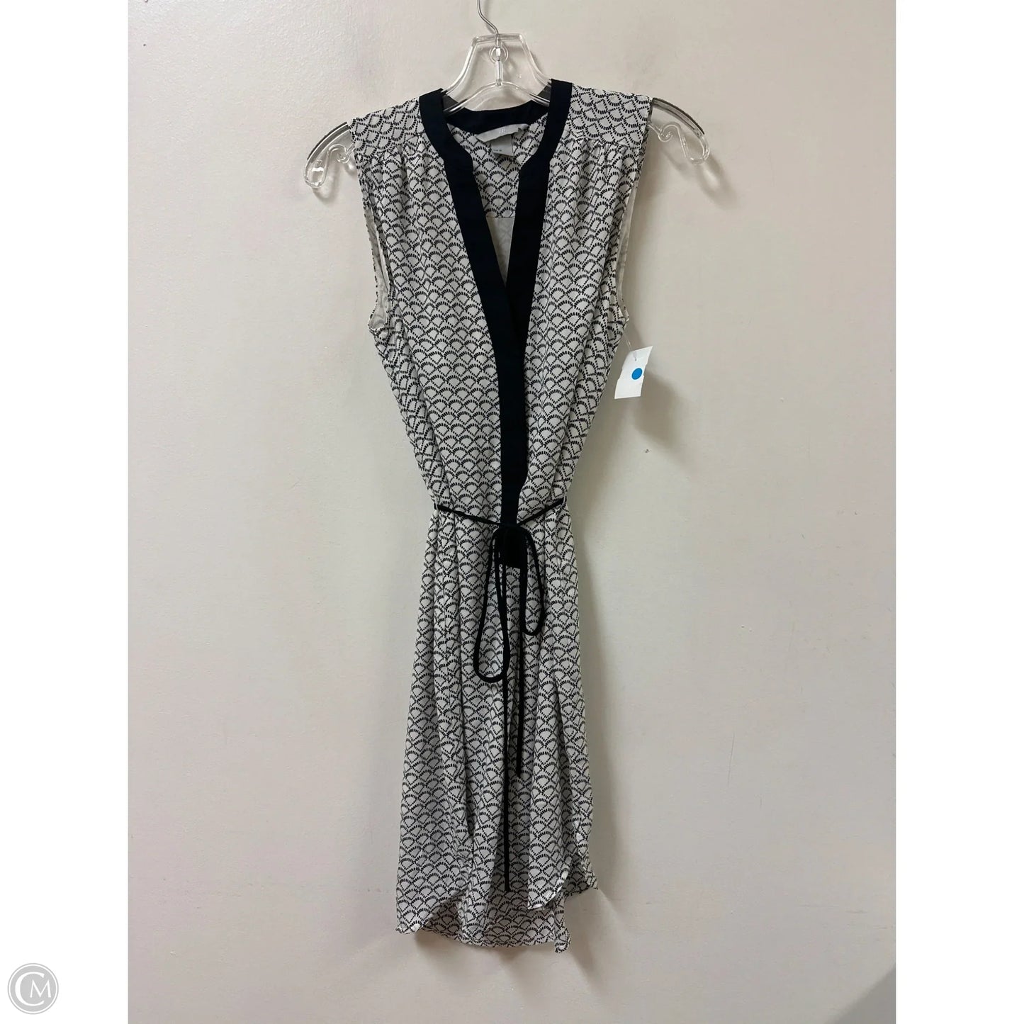 Dress Casual Midi By H&m In Black & White, Size: M