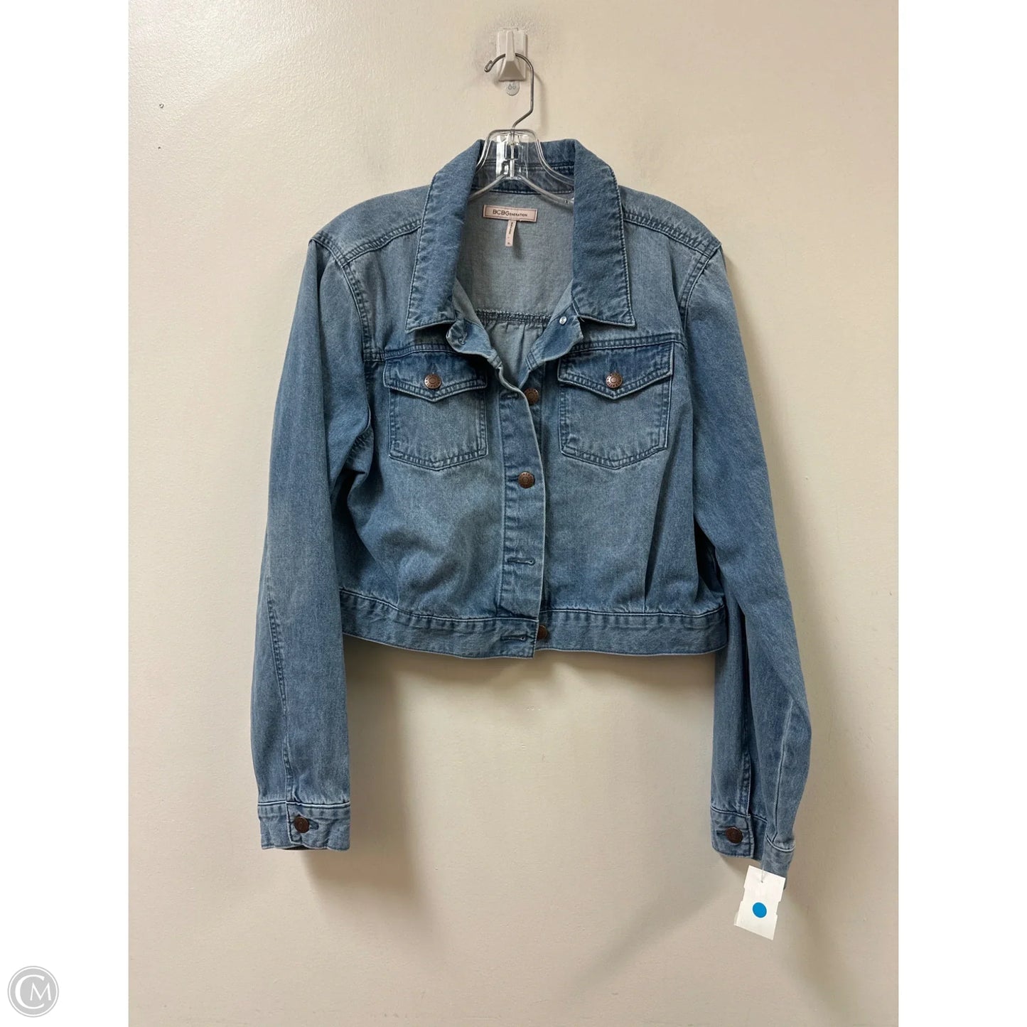 Jacket Denim By Bcbgeneration In Blue Denim, Size: Xl