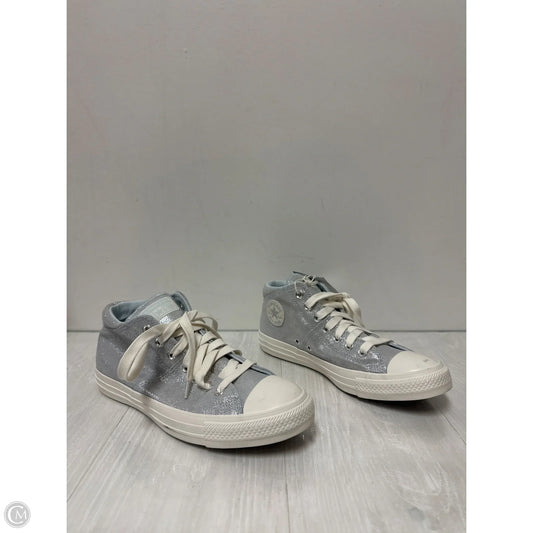 Shoes Flats By Converse In Silver, Size: 10