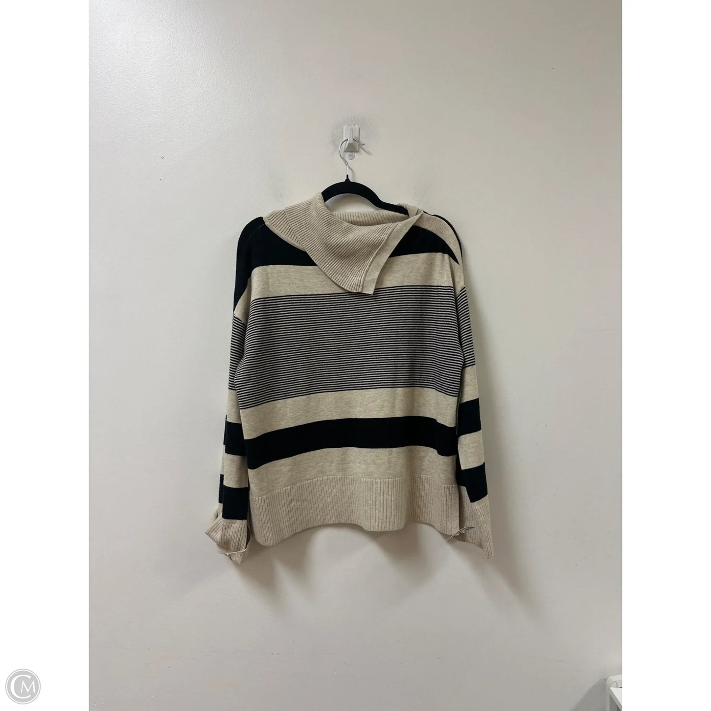 Sweater By Liz Claiborne In Tan, Size: L