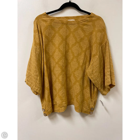 Top Short Sleeve By Pure Jill In Yellow, Size: S