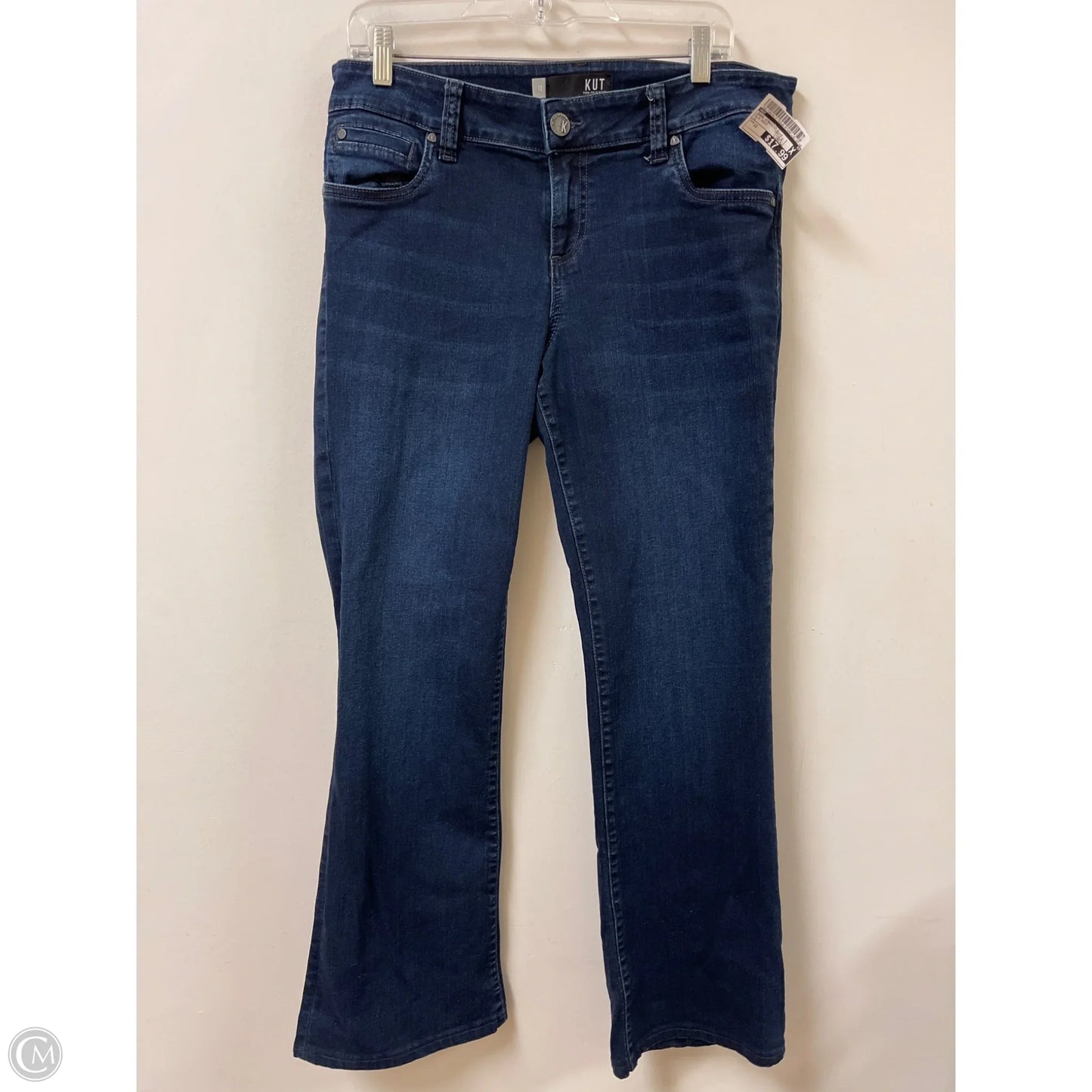 Jeans Straight By Kut In Blue Denim, Size: 12