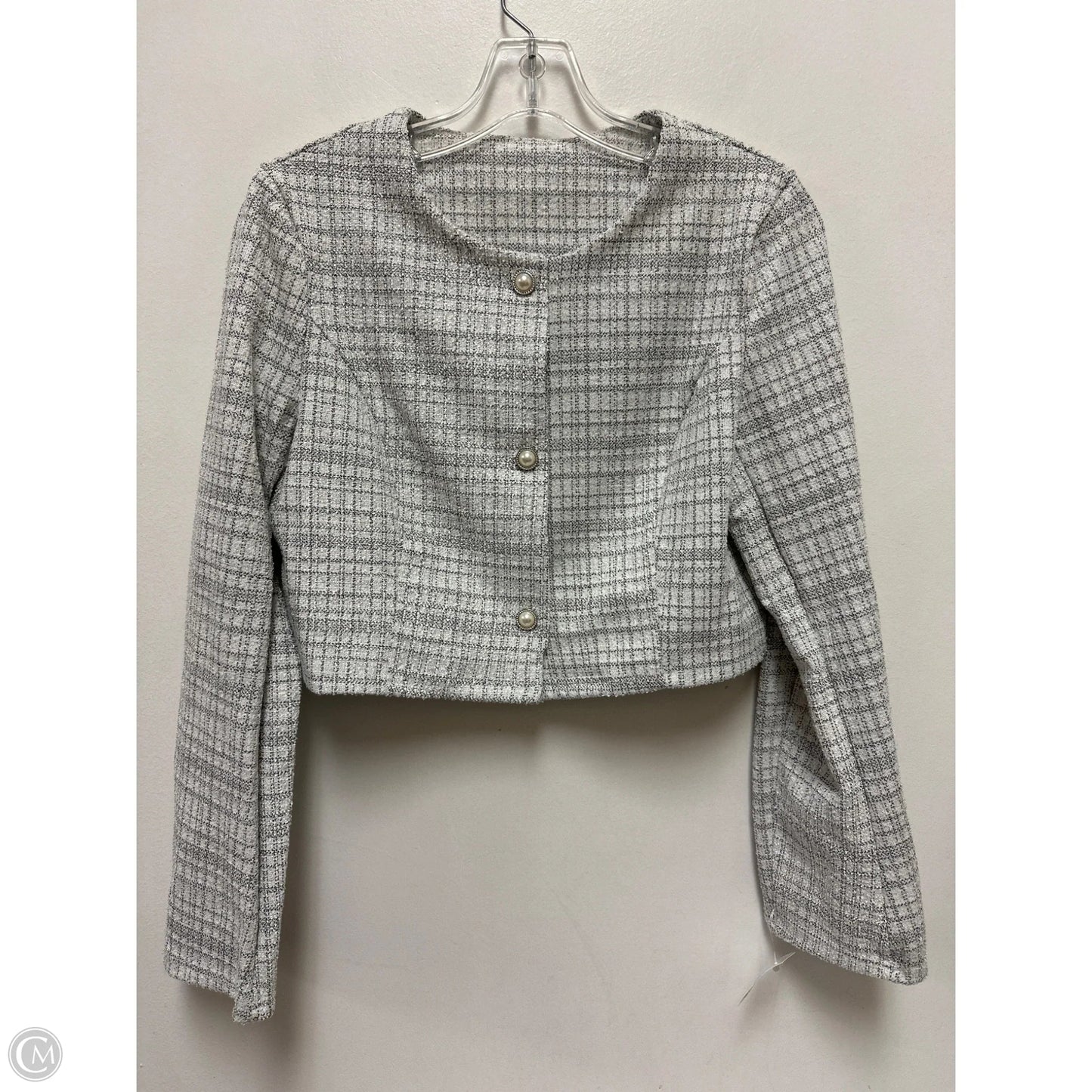 Blazer By Clothes Mentor In White, Size: S