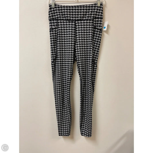 Athletic Leggings By Avia In Black & White, Size: S