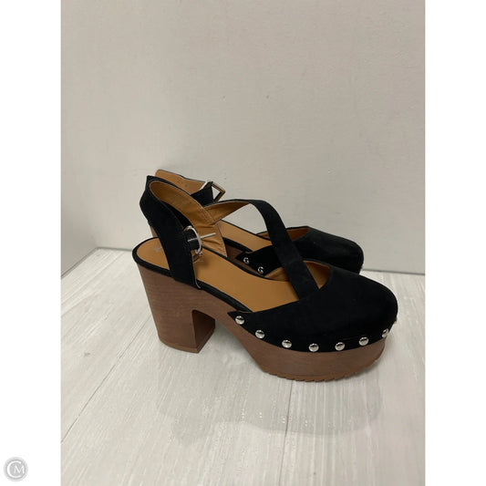 Shoes Heels Block By Wonderly In Black, Size: 7.5