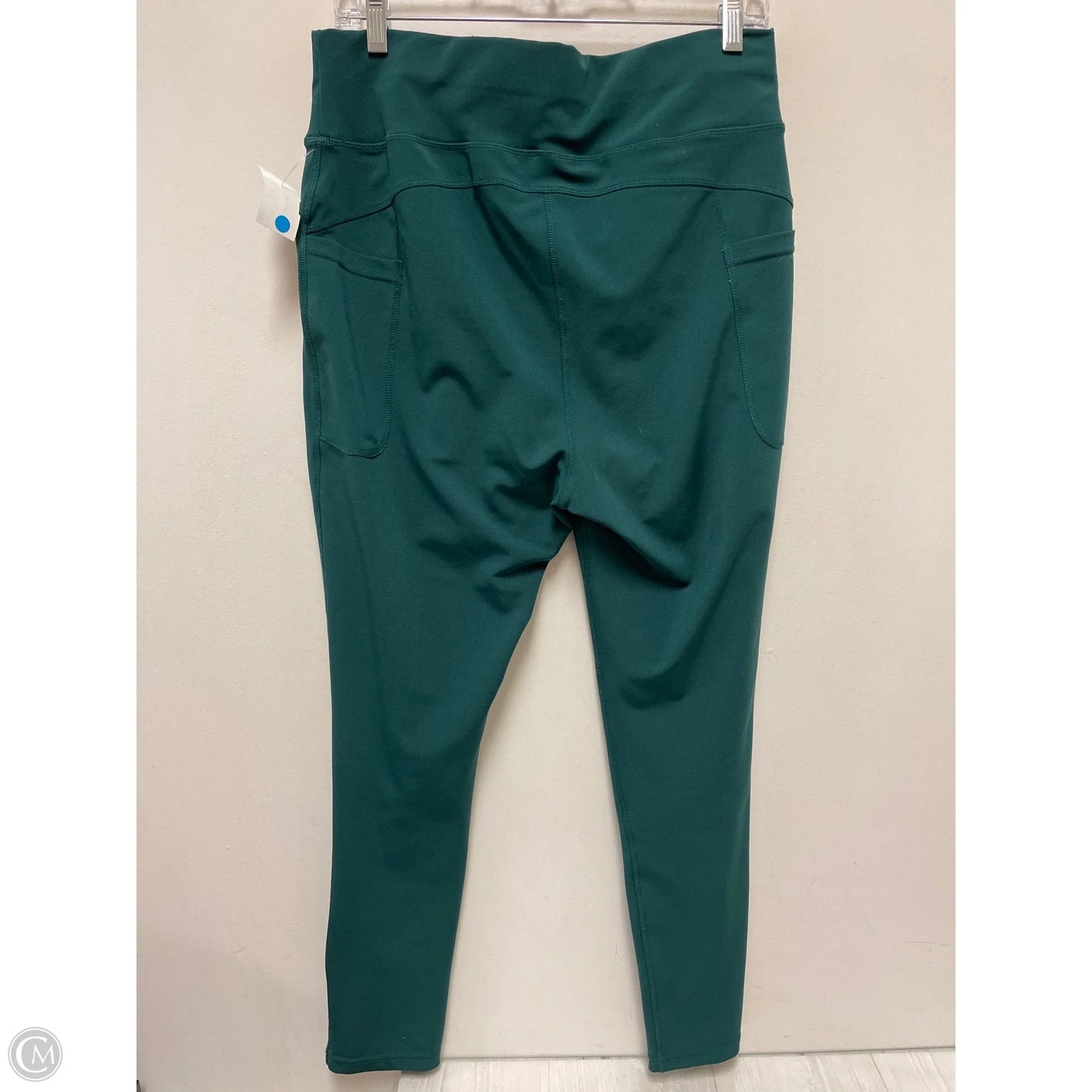 Athletic Leggings By Popfit In Green, Size: 2x