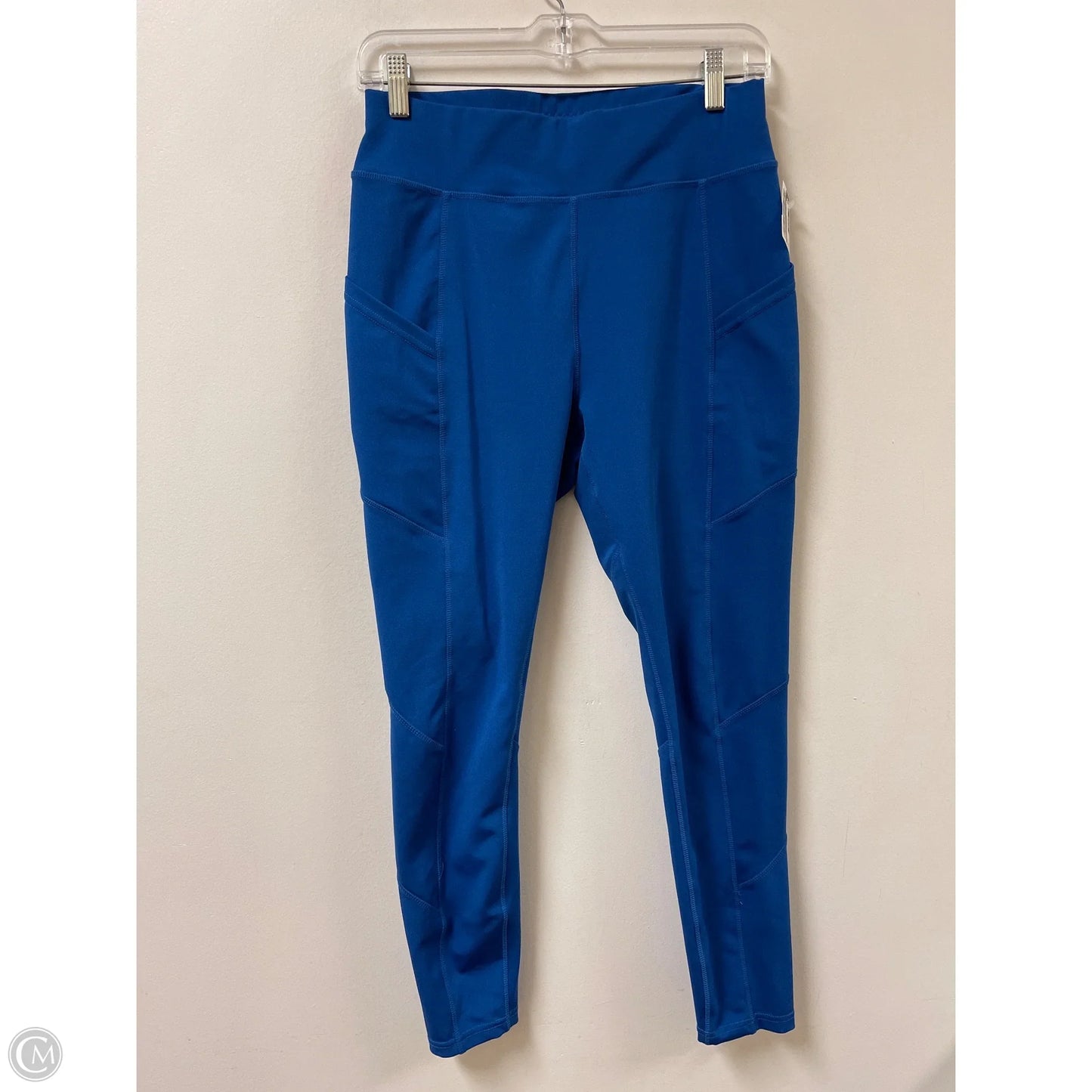 Athletic Leggings By Popfit In Blue, Size: L