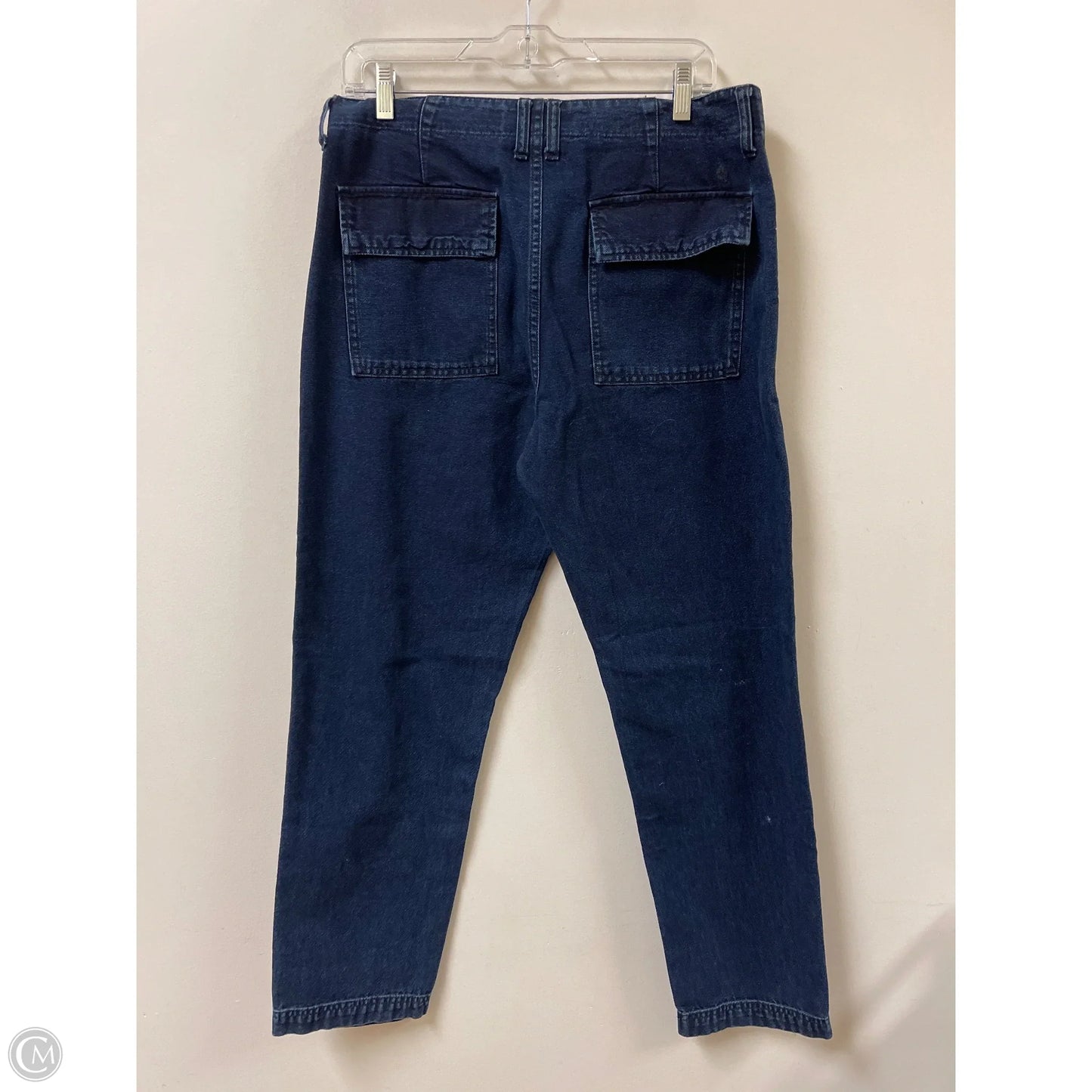Jeans Straight By Lucky Brand In Blue Denim, Size: 12