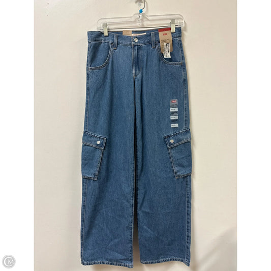 Jeans Wide Leg By Levis In Blue Denim, Size: 2
