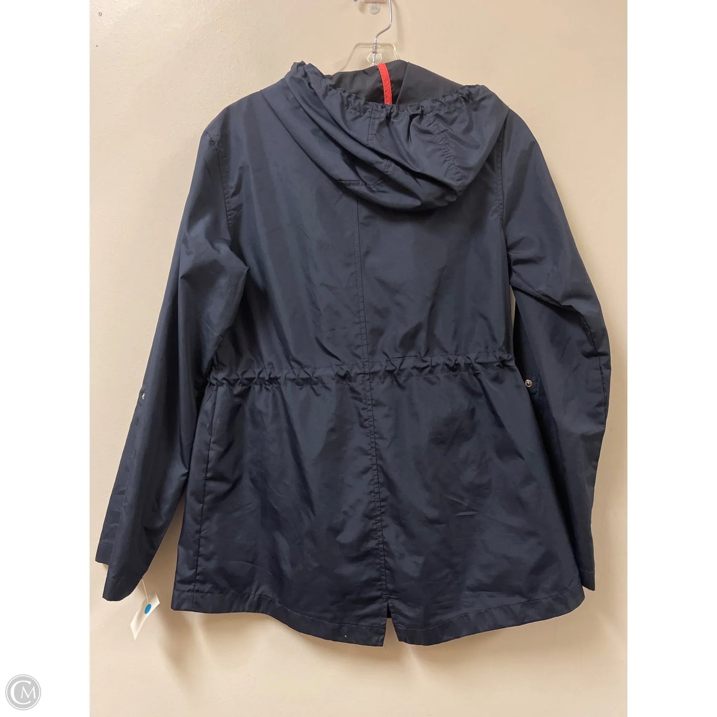 Jacket Windbreaker By Jones New York In Navy, Size: S