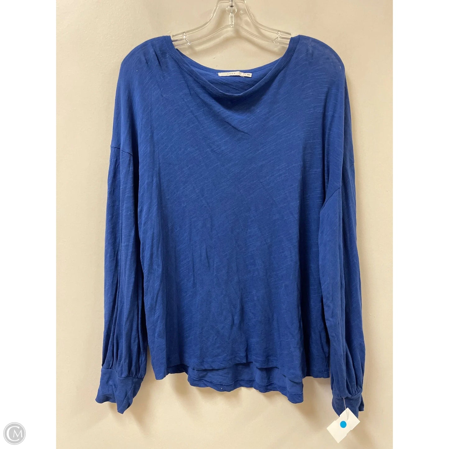 Top Long Sleeve By Lush In Blue, Size: S