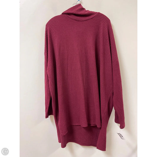Top Long Sleeve By Time And Tru In Red, Size: 2x