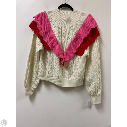 Sweater By Strut & Bolt In Pink & Red, Size: M