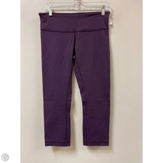 Athletic Leggings Capris By Lululemon In Purple, Size: 8