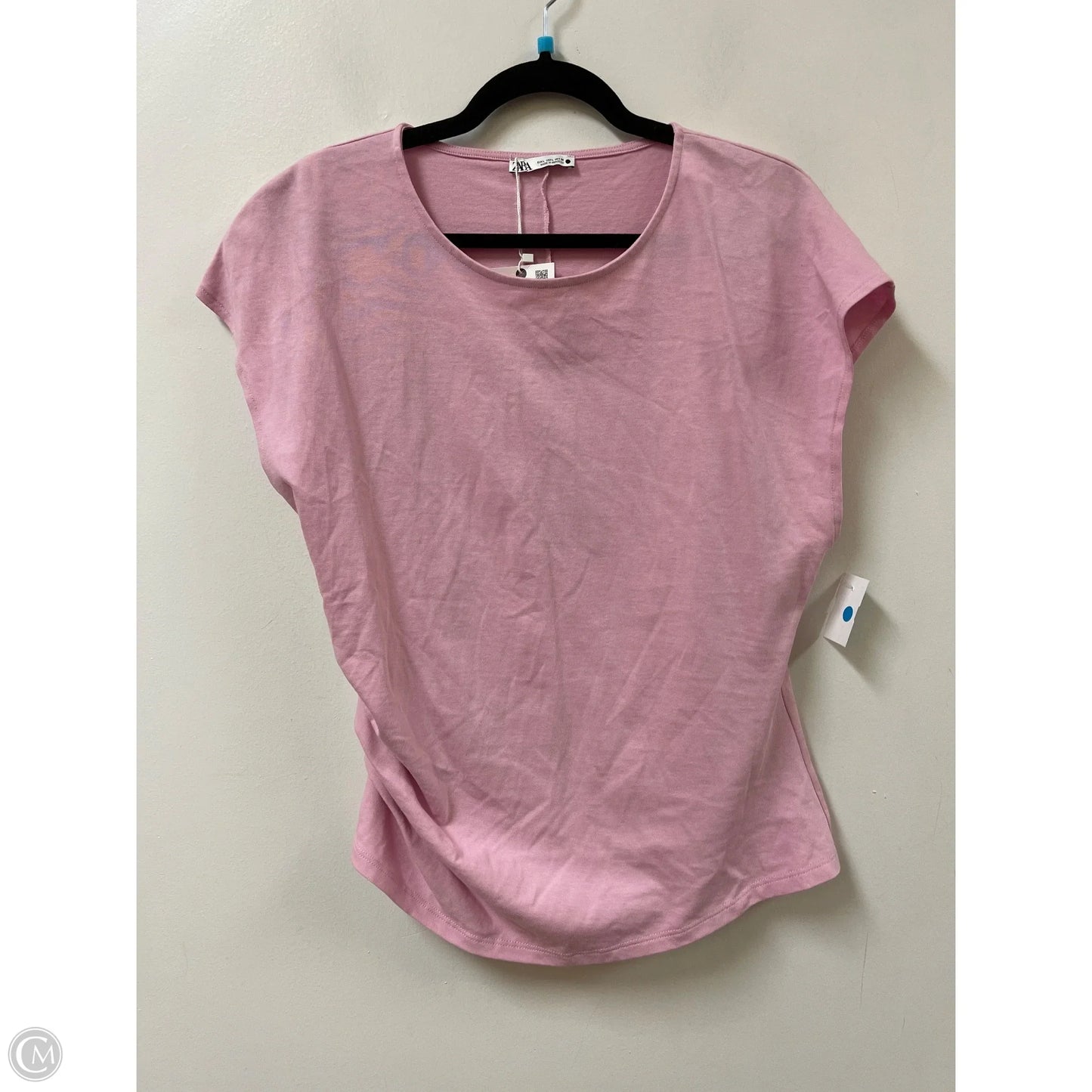 Top Sleeveless By Zara In Pink, Size: L