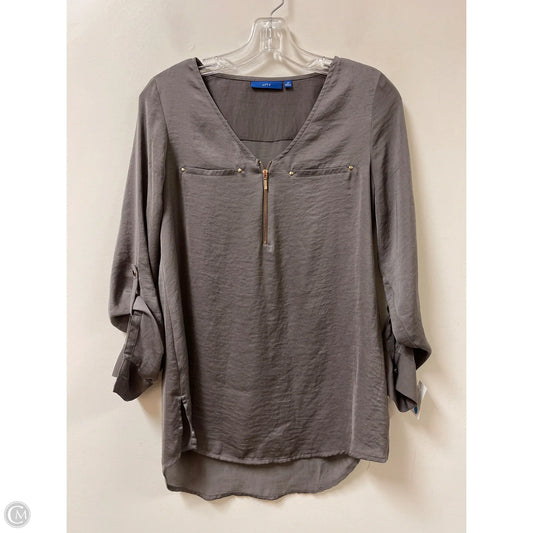 Top Long Sleeve By Apt 9 In Grey, Size: Xs