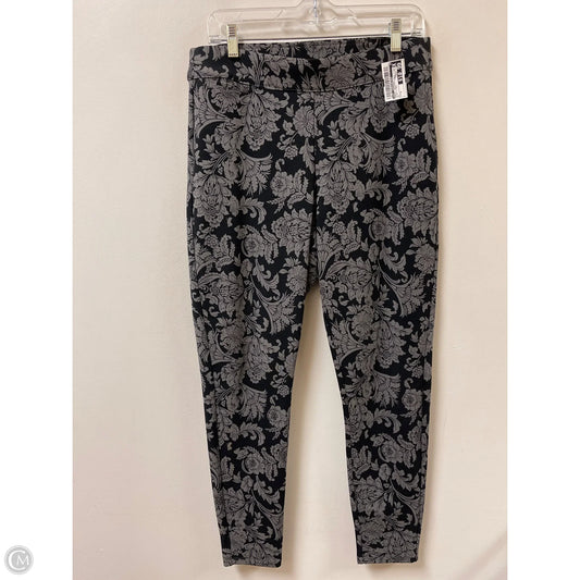 Pants Leggings By Soft Surroundings In Black & Grey, Size: 8