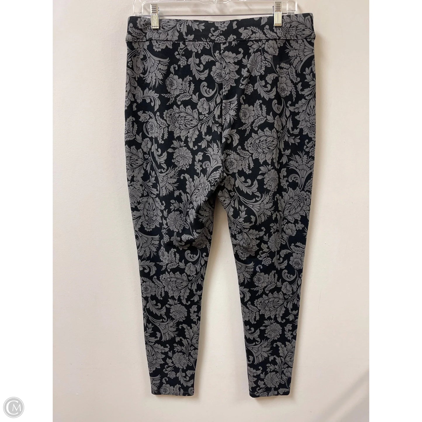 Pants Leggings By Soft Surroundings In Black & Grey, Size: 8