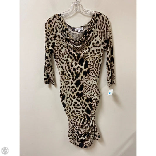 Dress Casual Midi By Jennifer Lopez In Animal Print, Size: M