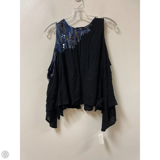 Top Sleeveless By Free People In Black & Blue, Size: Xs
