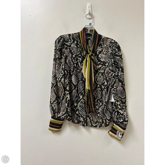 Top Long Sleeve By Worthington In Multi-colored, Size: S