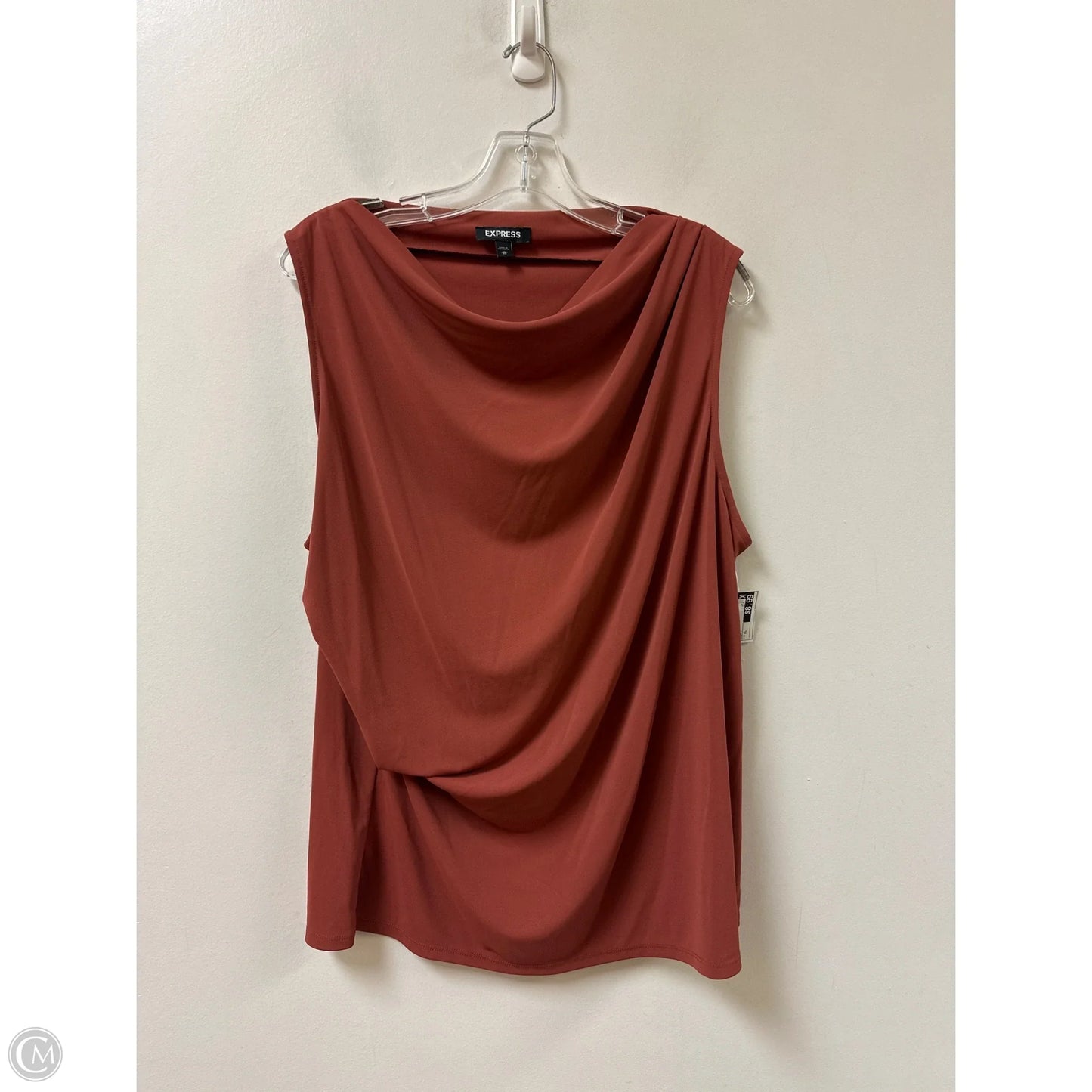 Top Sleeveless By Express In Orange, Size: Xl