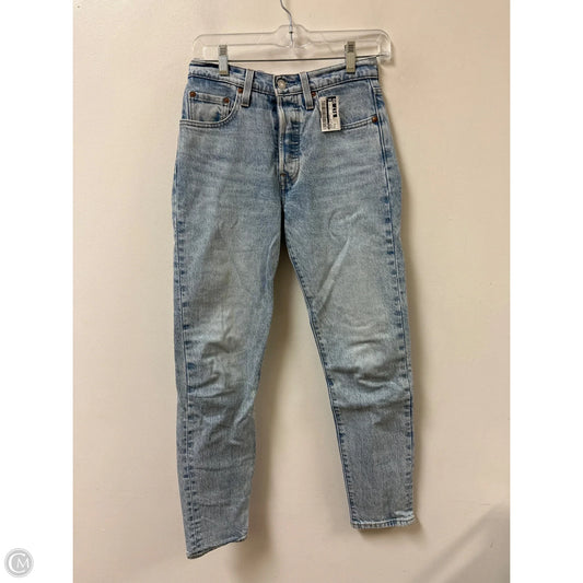 Jeans Straight By Levis In Blue Denim, Size: 4