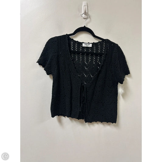 Cardigan By Double Zero In Black, Size: L