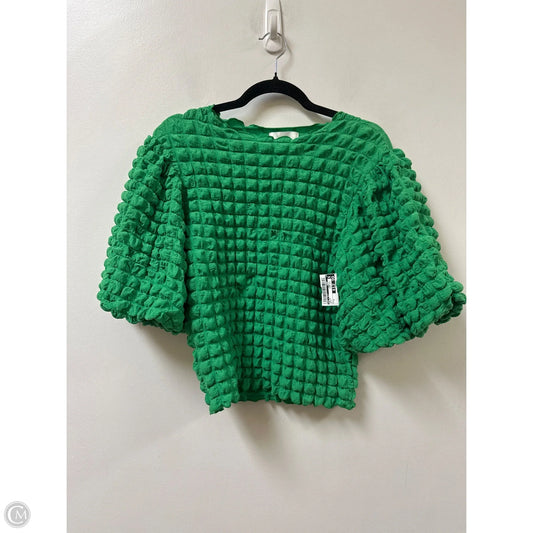 Top Short Sleeve By Eri + Ali In Green, Size: M