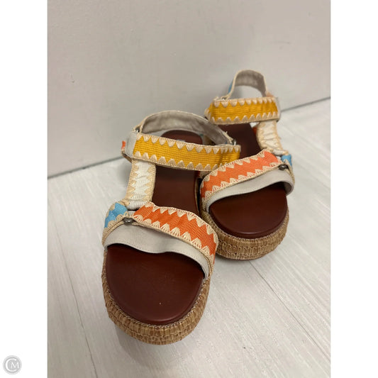 Sandals Flats By Mia In Multi-colored, Size: 10